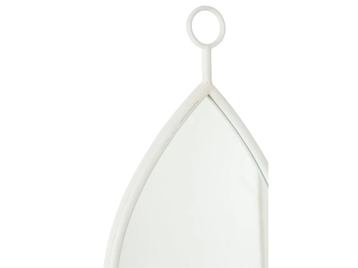 Miroir Mural Design "Drop" 53cm Blanc