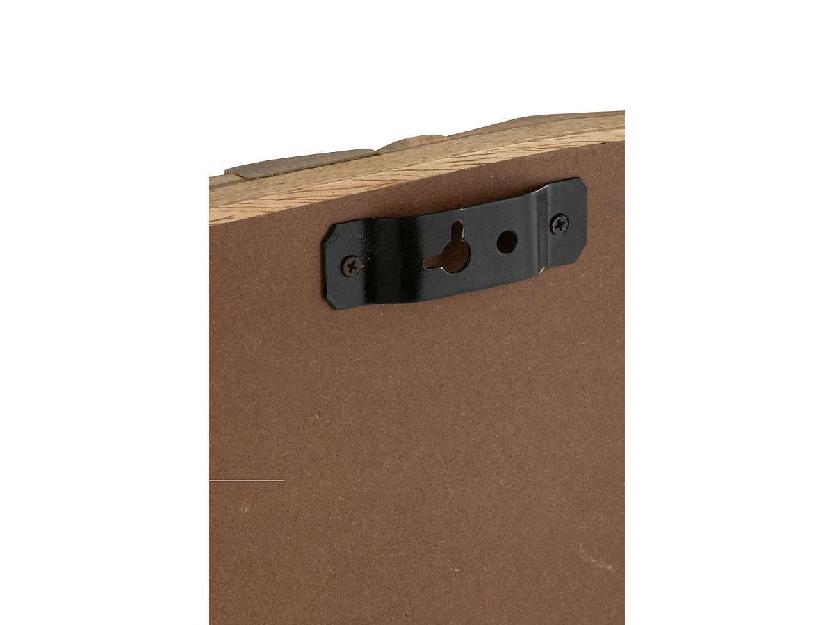 Miroir Mural Ovale en Bois "Curve" 152cm Naturel