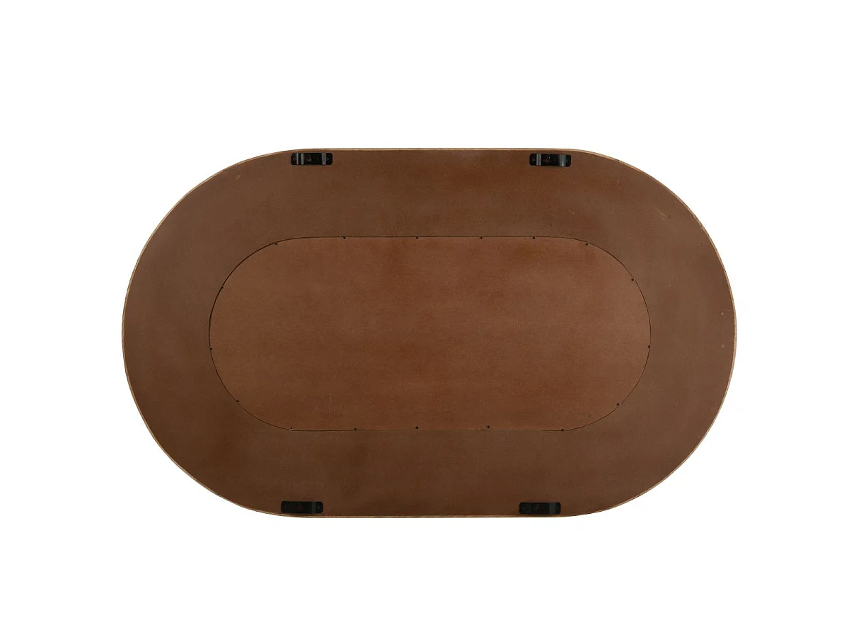 Miroir Mural Ovale en Bois "Curve" 152cm Naturel