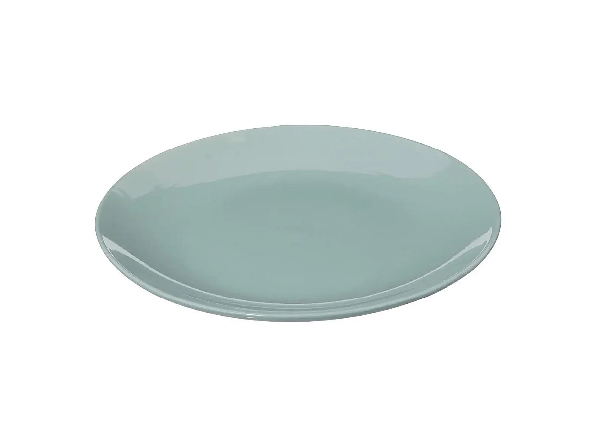 Lot de 6 Assiettes Plates "Colorama" 26cm Vert Menthe