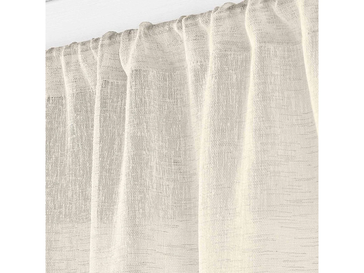 Voilage Passe-Tringle "Carlin" 90x200cm Lin