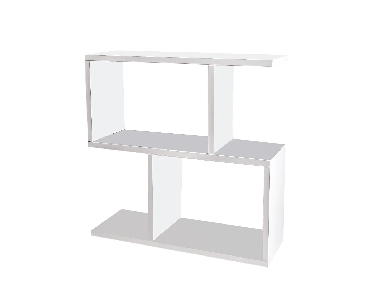 Modernt Vitt Träsidesbord "Life" - 60 x 20 x 60 cm med 2.0 Hyllor