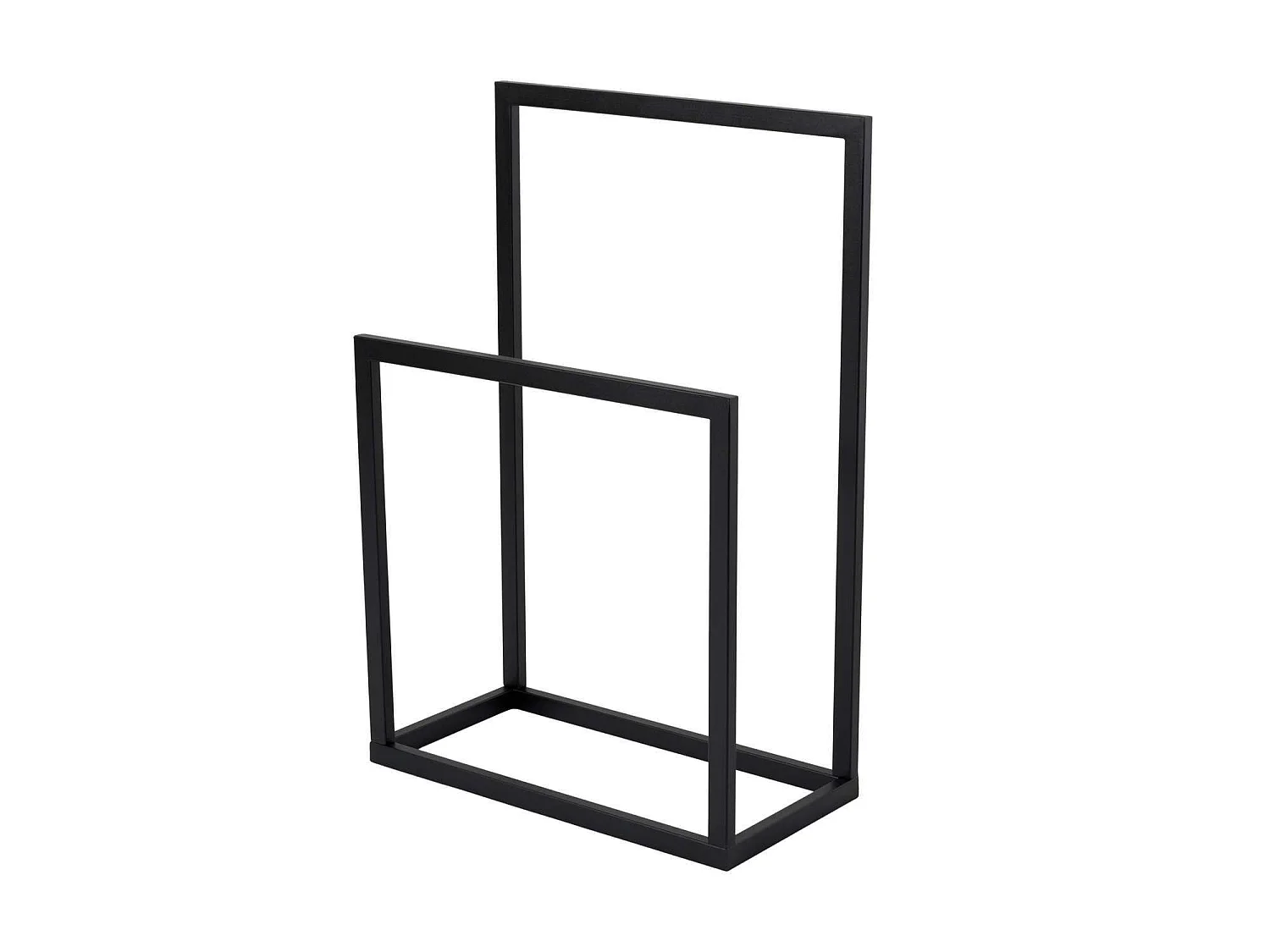 Gediz" metalen handdoekenrek - 25 x 60 x 90 cm - Zwart