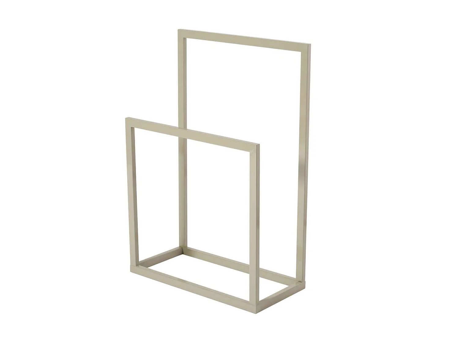 Gediz" metalen handdoekenrek - 25 x 60 x 90 cm - Taupe