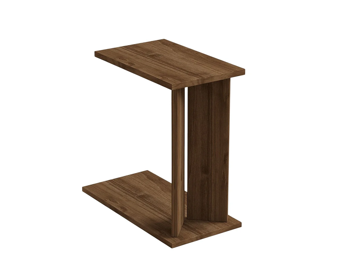 Table d'appoint en bois "Lun" - 25 x 50 x 48 cm - Marron
