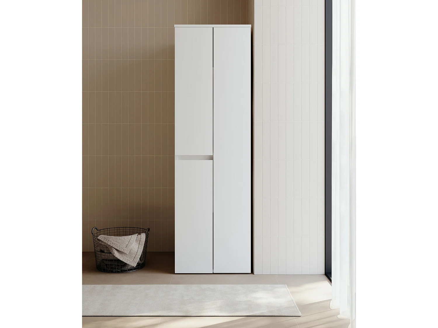Armoire de Salle de Bain "Solis 60" -  cm - Matte White