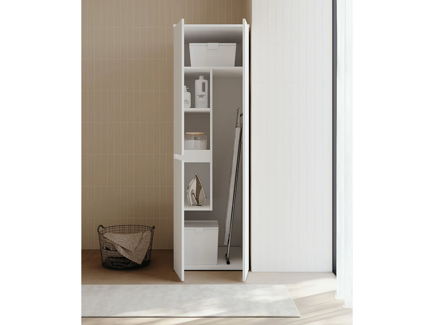 Armoire de Salle de Bain "Solis 60" -  cm - Matte White