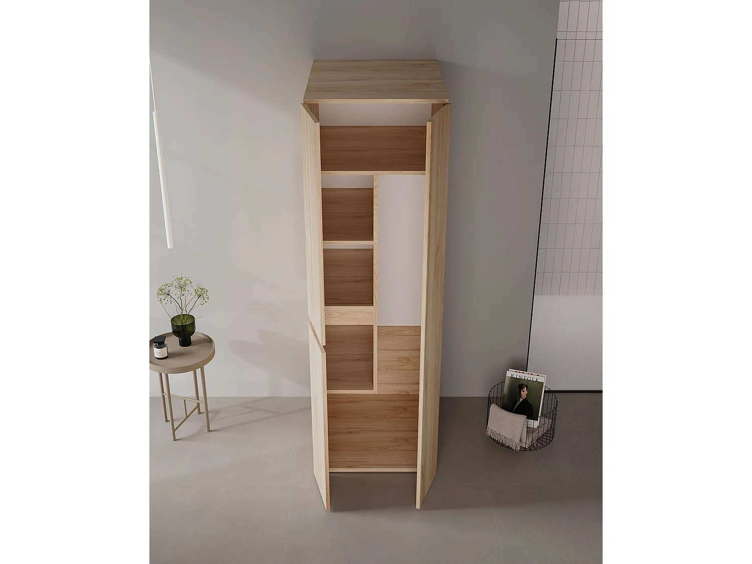 Armoire de Salle de Bain "Solis 60" -  cm - Oak