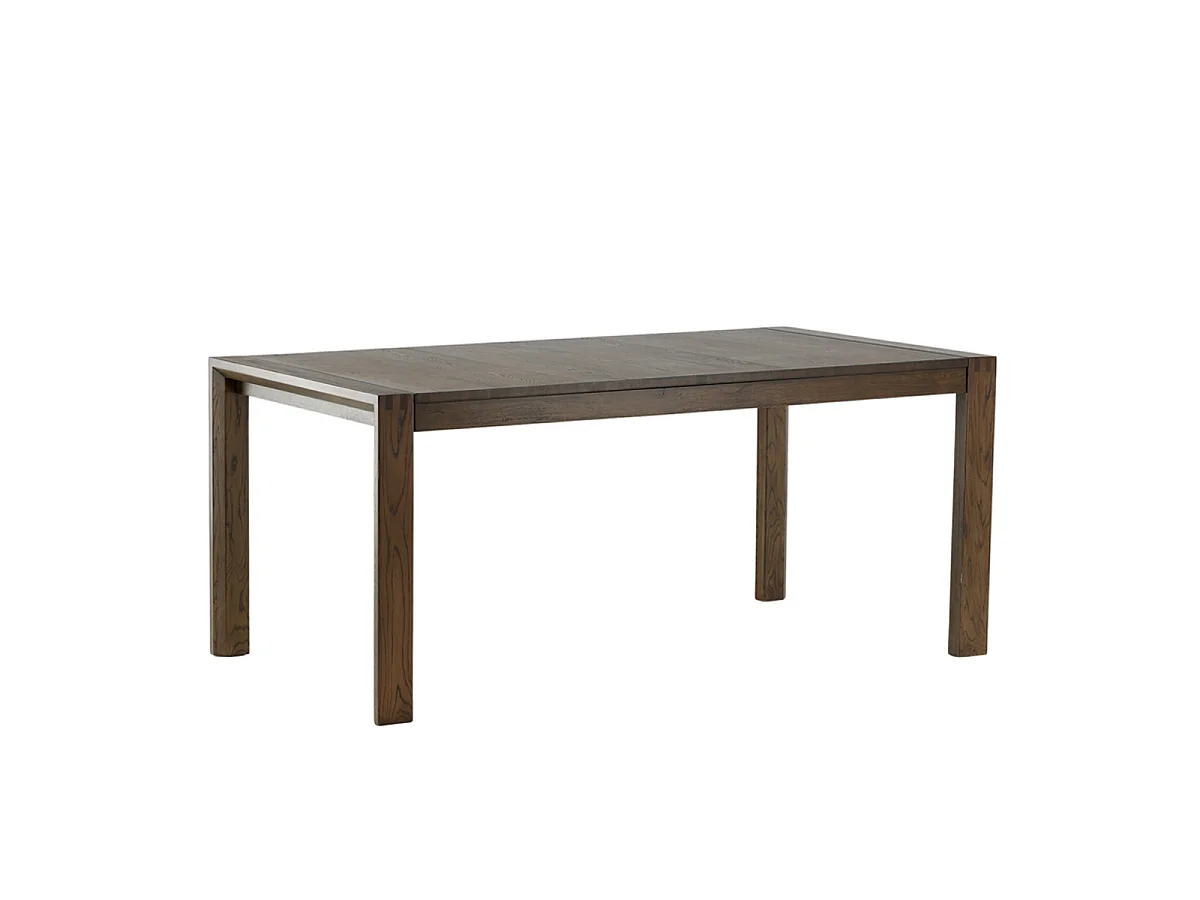 Ensemble Table à Manger Extensible & 6 Chaises "Slider & Velvet" 170-250cm Noir & Marron