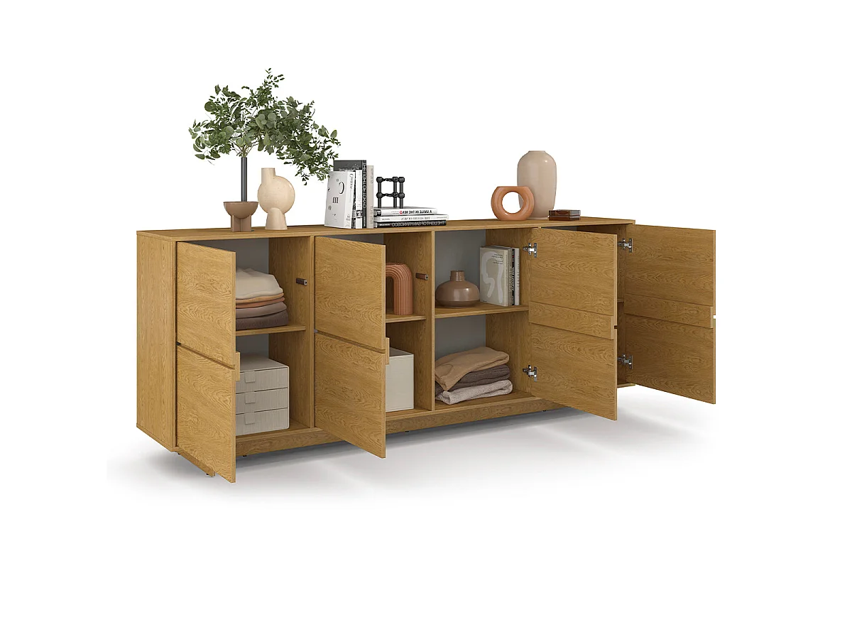 4-türiges Sideboard Tadao Holz
