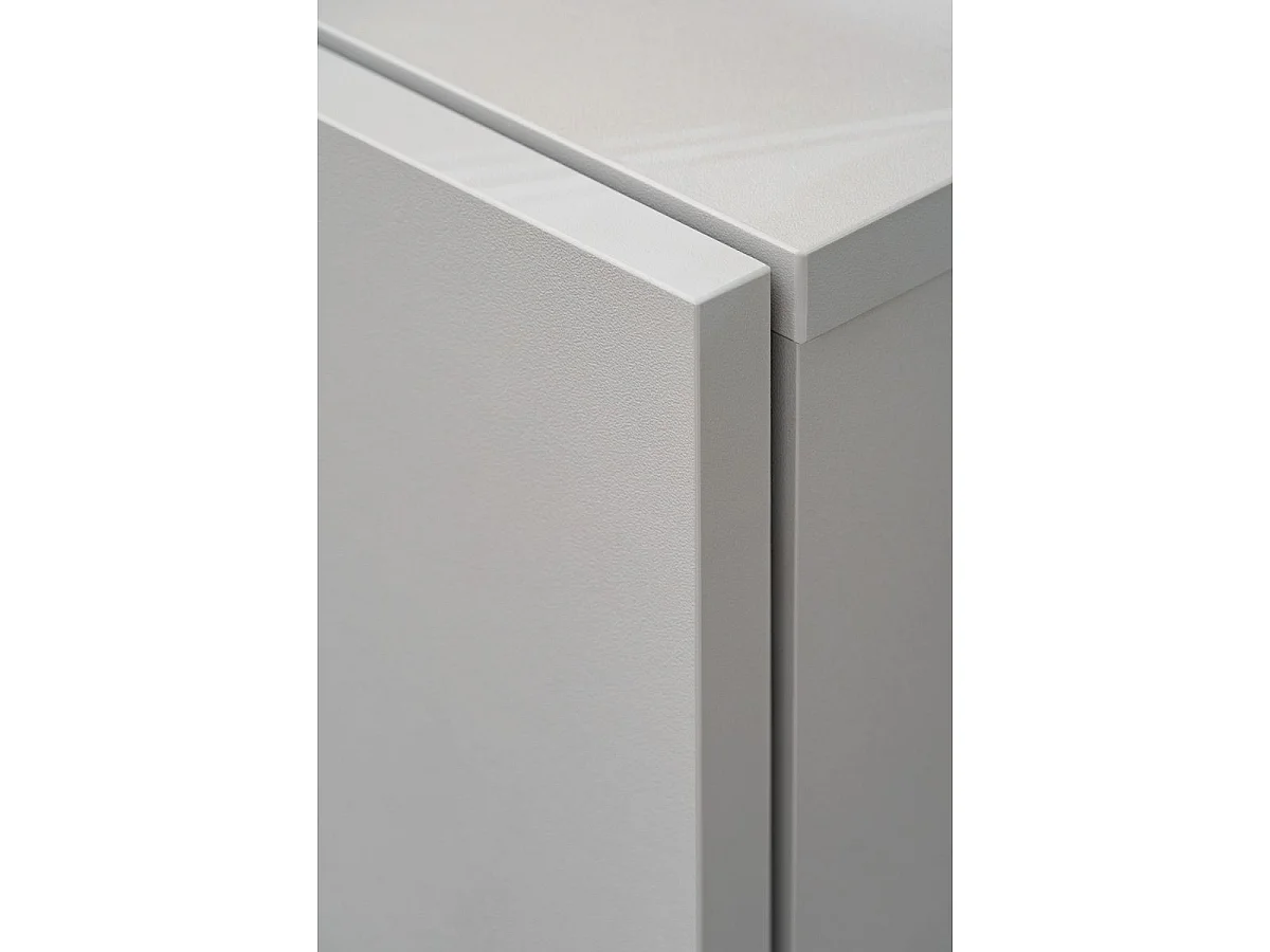 Ensemble Meuble TV Ligne "Xari" 200cm Naturel & Gris Perle