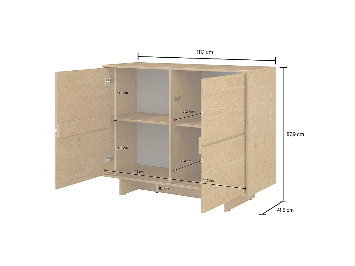 Tadao Wood 2-Door Sideboard