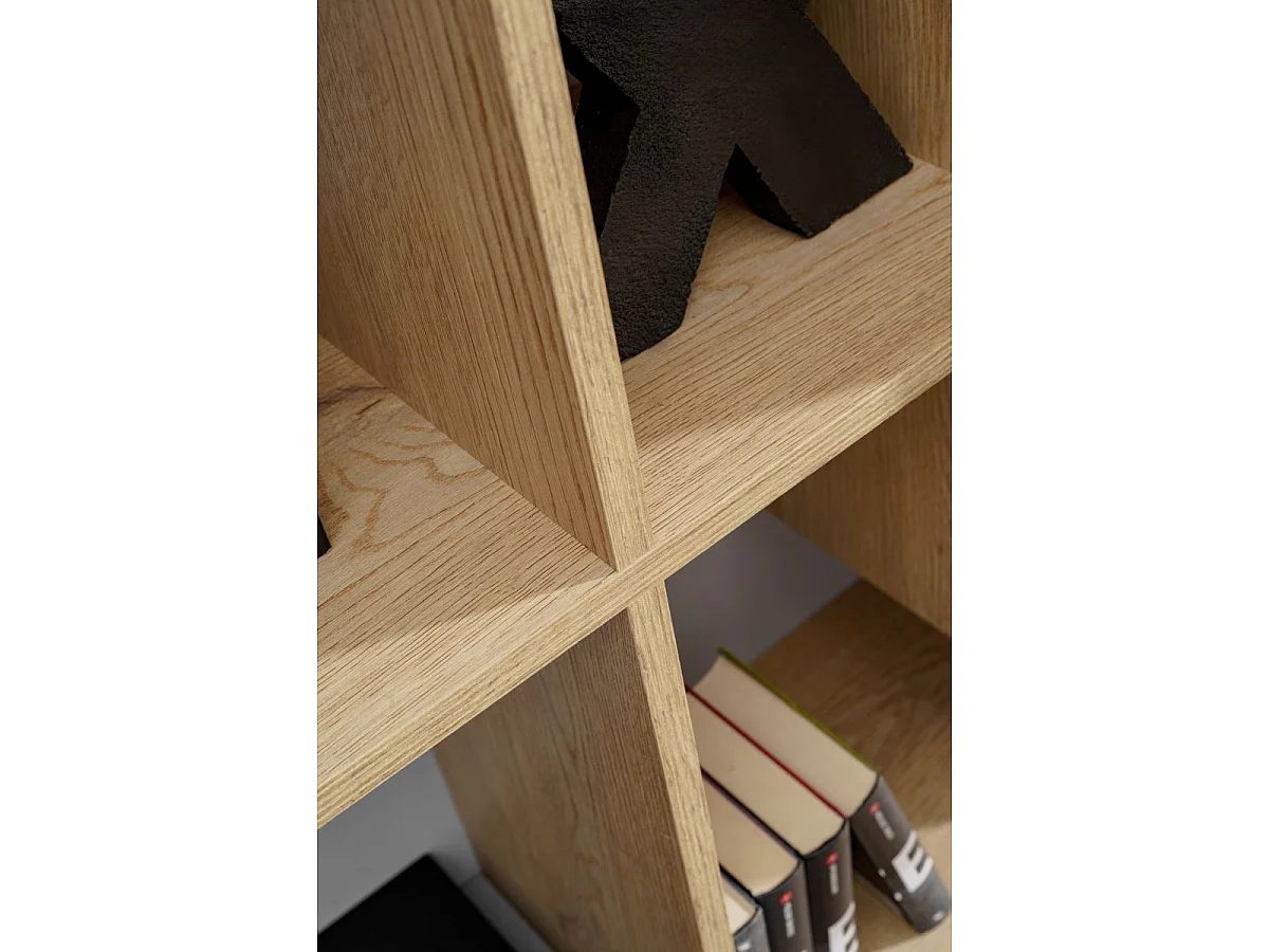 Ensemble Meuble TV Mural "Leo" 240cm Gris & Naturel