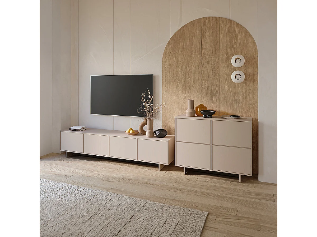 TV-møbel med 4 døre 221 cm Tadao Kashmir