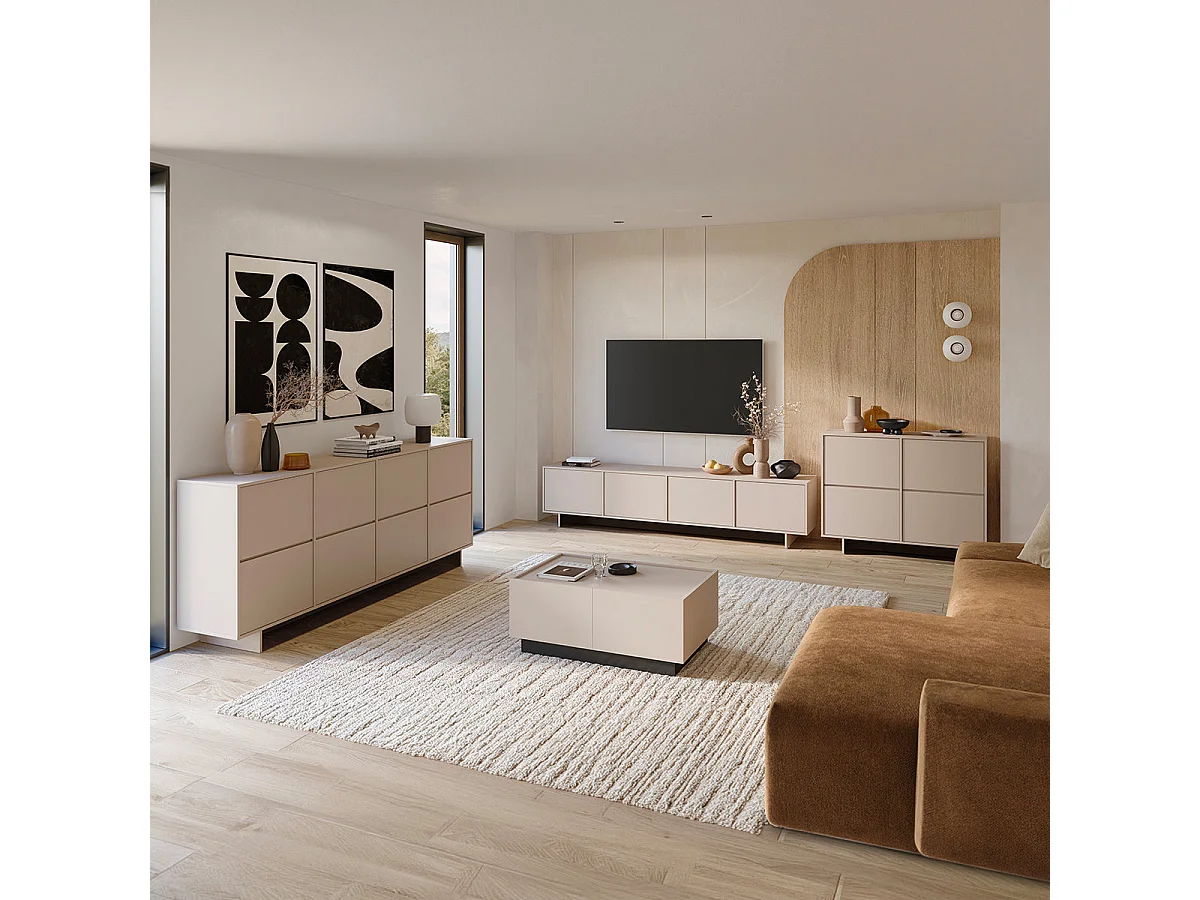 TV-møbel med 4 døre 221 cm Tadao Kashmir