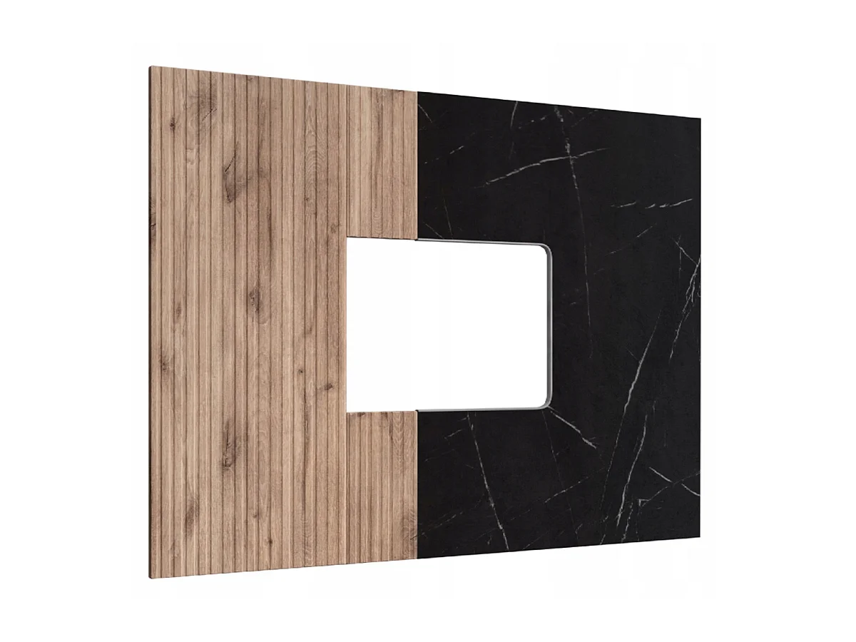 Ensemble Meuble TV Mural "Cannes I" 180cm Noir & Naturel