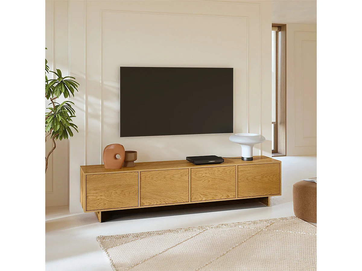 4-türiger TV-Schrank 221 cm Tadao Holz