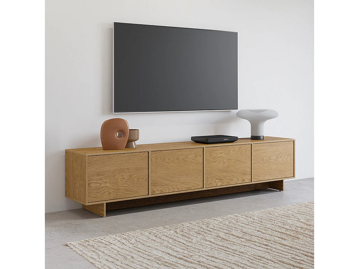 4-türiger TV-Schrank 221 cm Tadao Holz