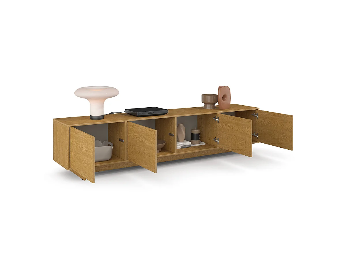4-türiger TV-Schrank 221 cm Tadao Holz