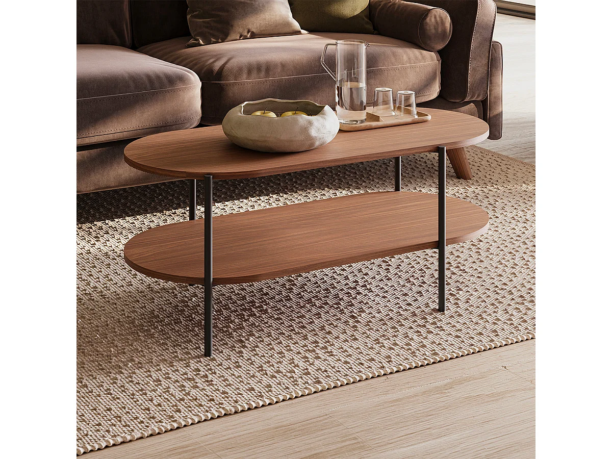 Canopée Dark Wood Coffee Table