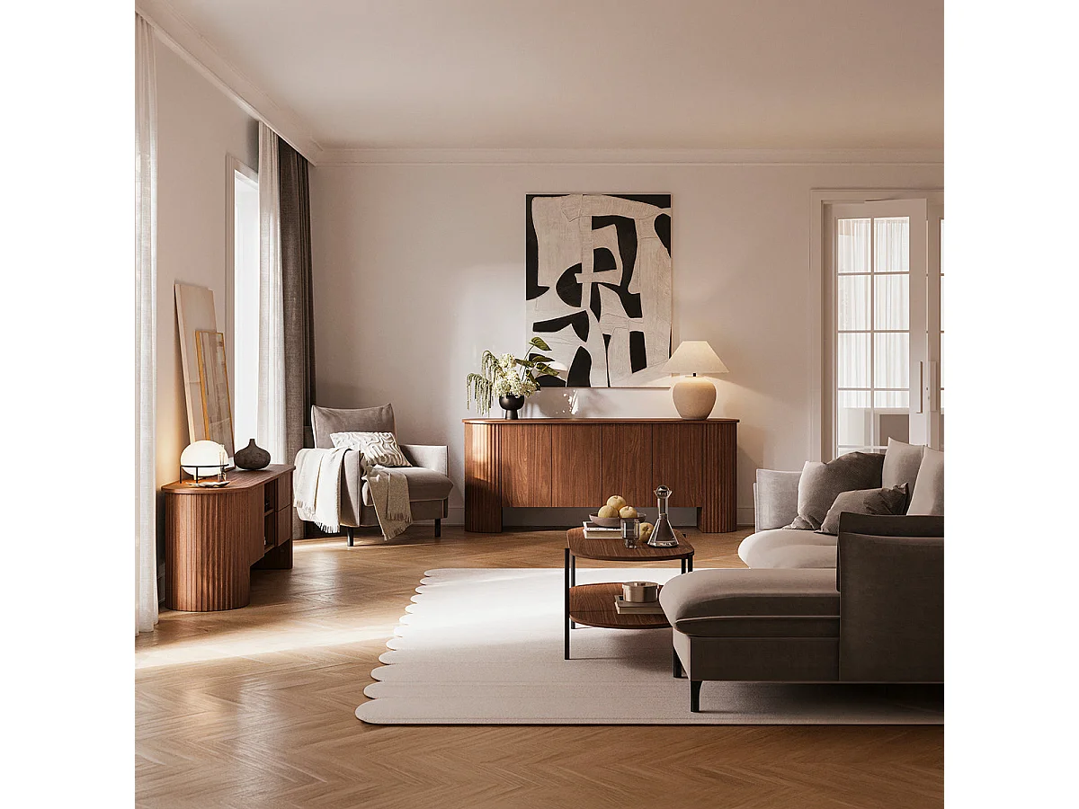 Canopée Dark Wood Coffee Table