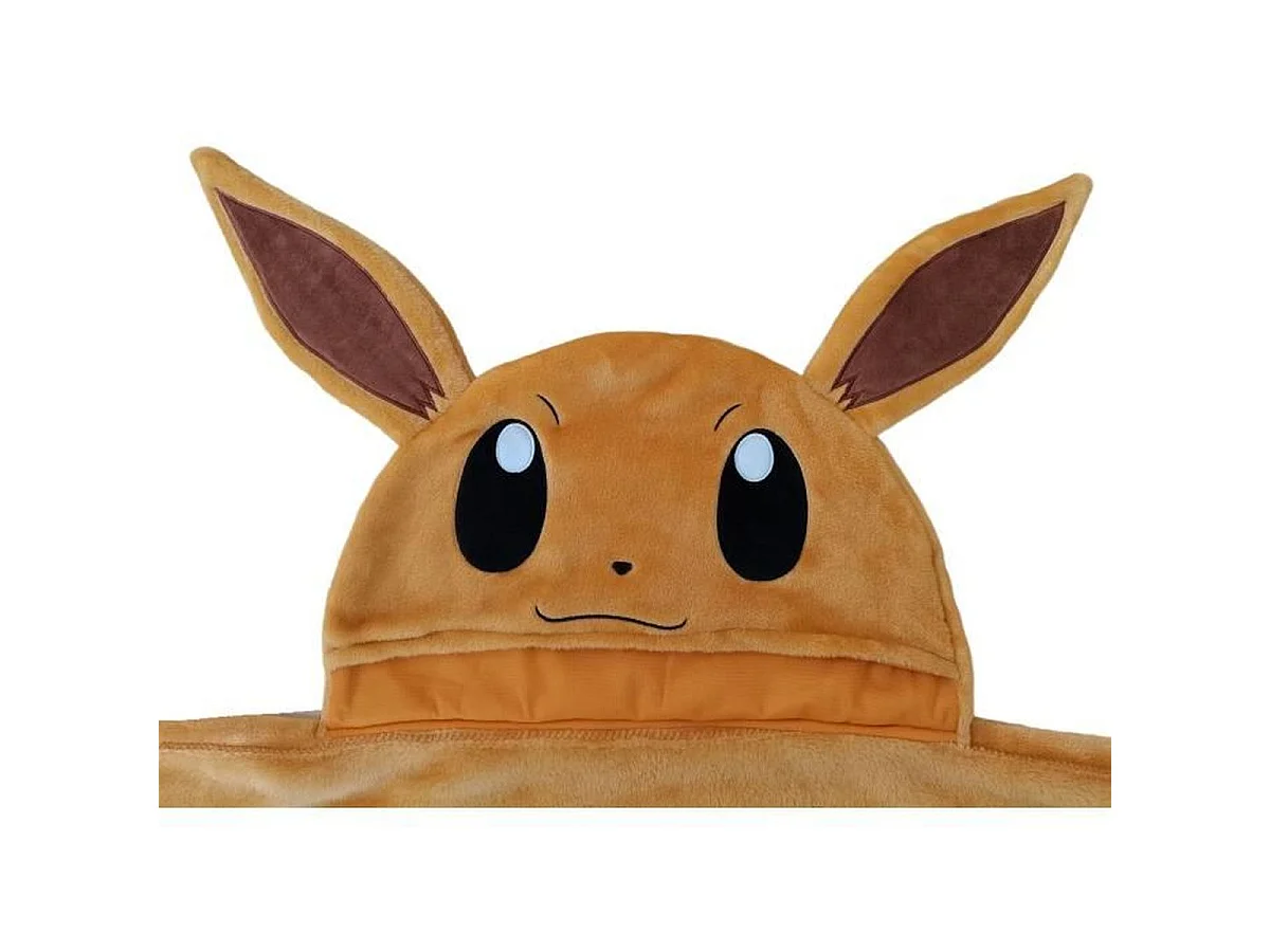 POKEMON Évoli Plaid Polaire à Capuche 3D (Cosplay) 120 x 150 cm