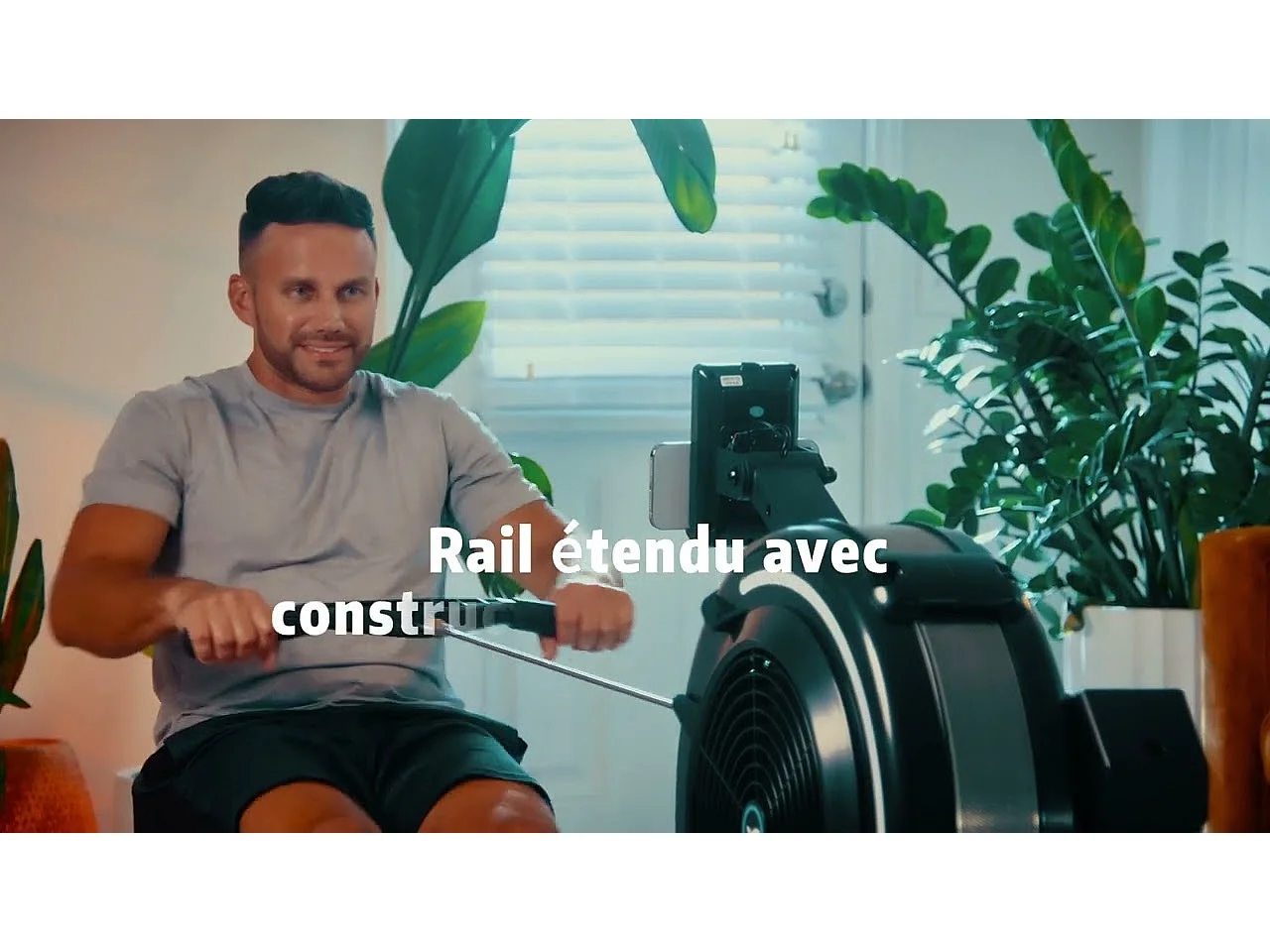Rameur à air – R50 PRO Air MERACH - 10 Niveaux – Siège Ergonomique - Support téléphone - Bluetooth/App Exclusive