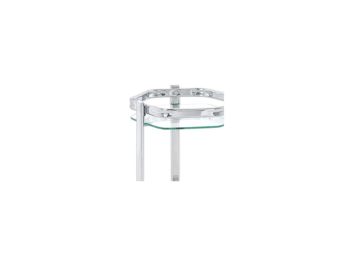 Porte-Plantes Verre "Orchidea" 45cm Argent