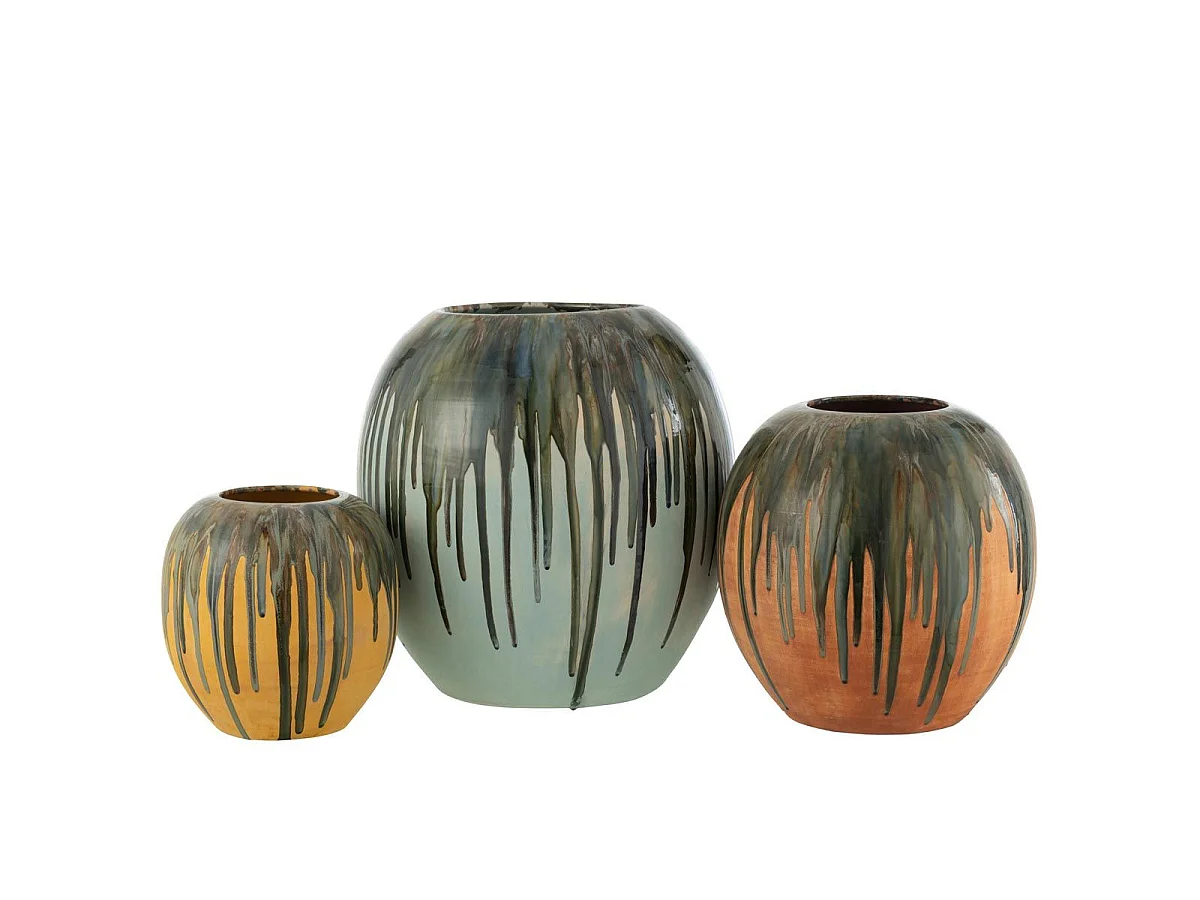 Cache-Pot en Céramique "Peinture" 30cm Multicolore