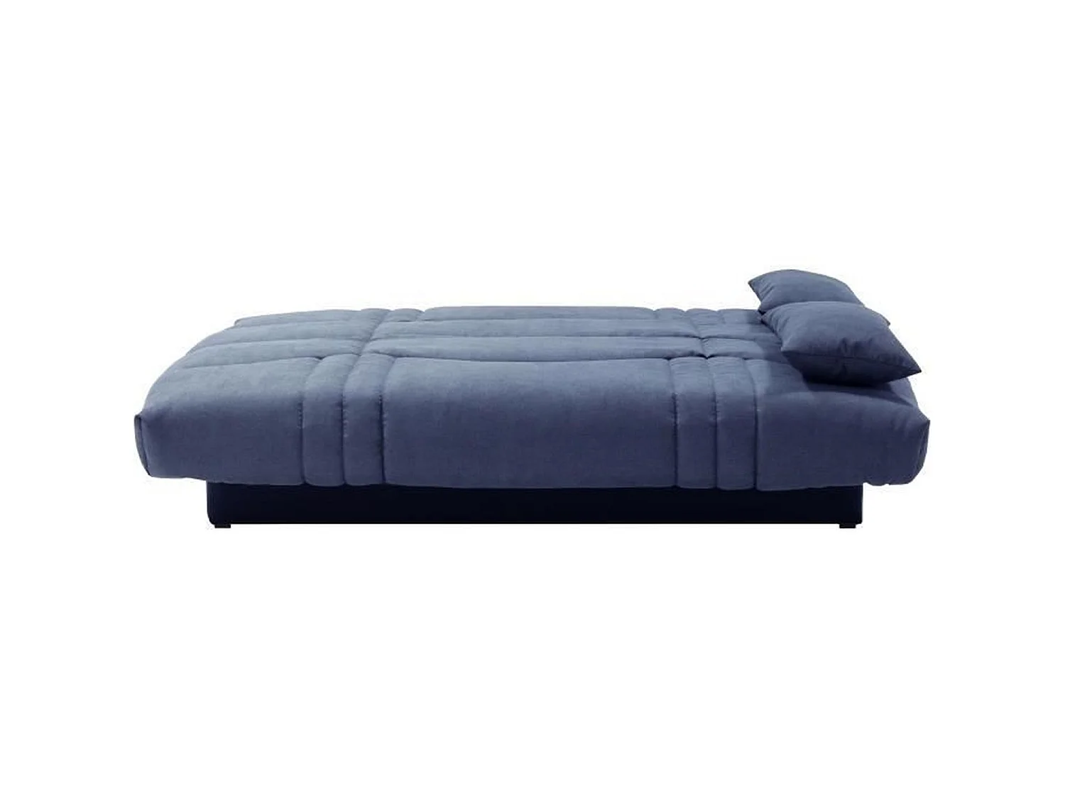 Clic clac 3 places THELMA - Tissu Soro bleu foncé - Couchage 125 x 190 cm - 190 x 92 x 96 cm