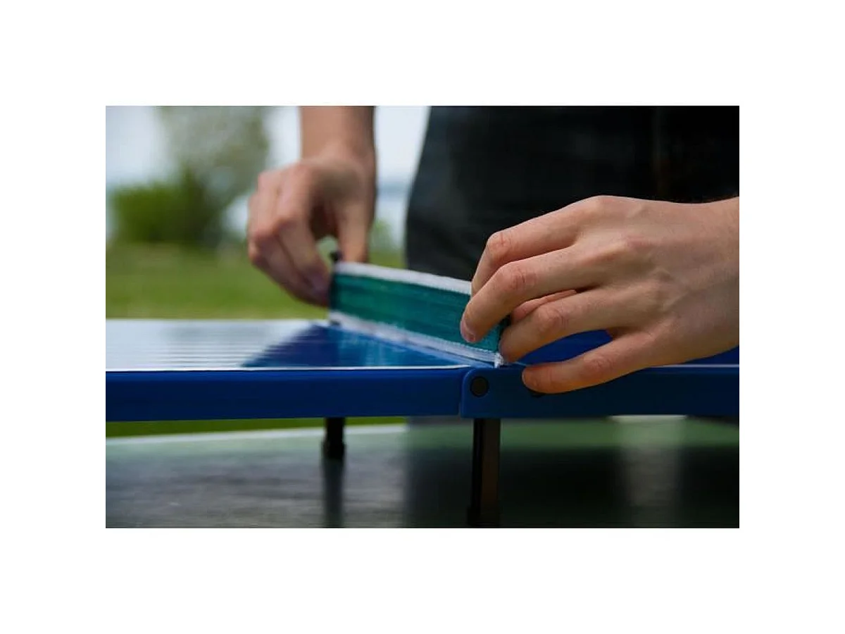 Schildkröt Mini Table de Ping-Pong Pliable 66 x 33 x 9 cm avec 2 Raquettes et 1 Balle