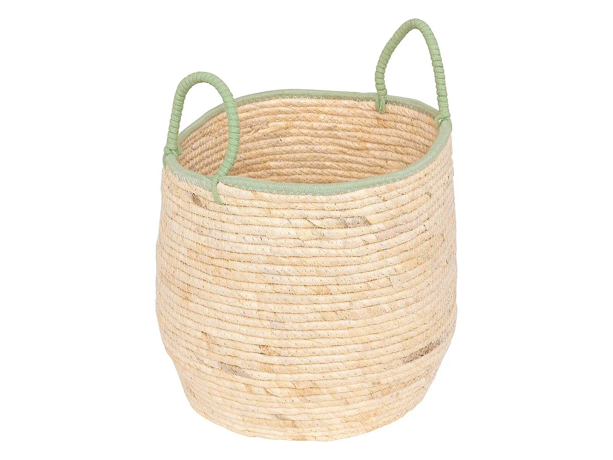 Lot de 2 Paniers en Maïs "Wild Romance" 27cm Naturel