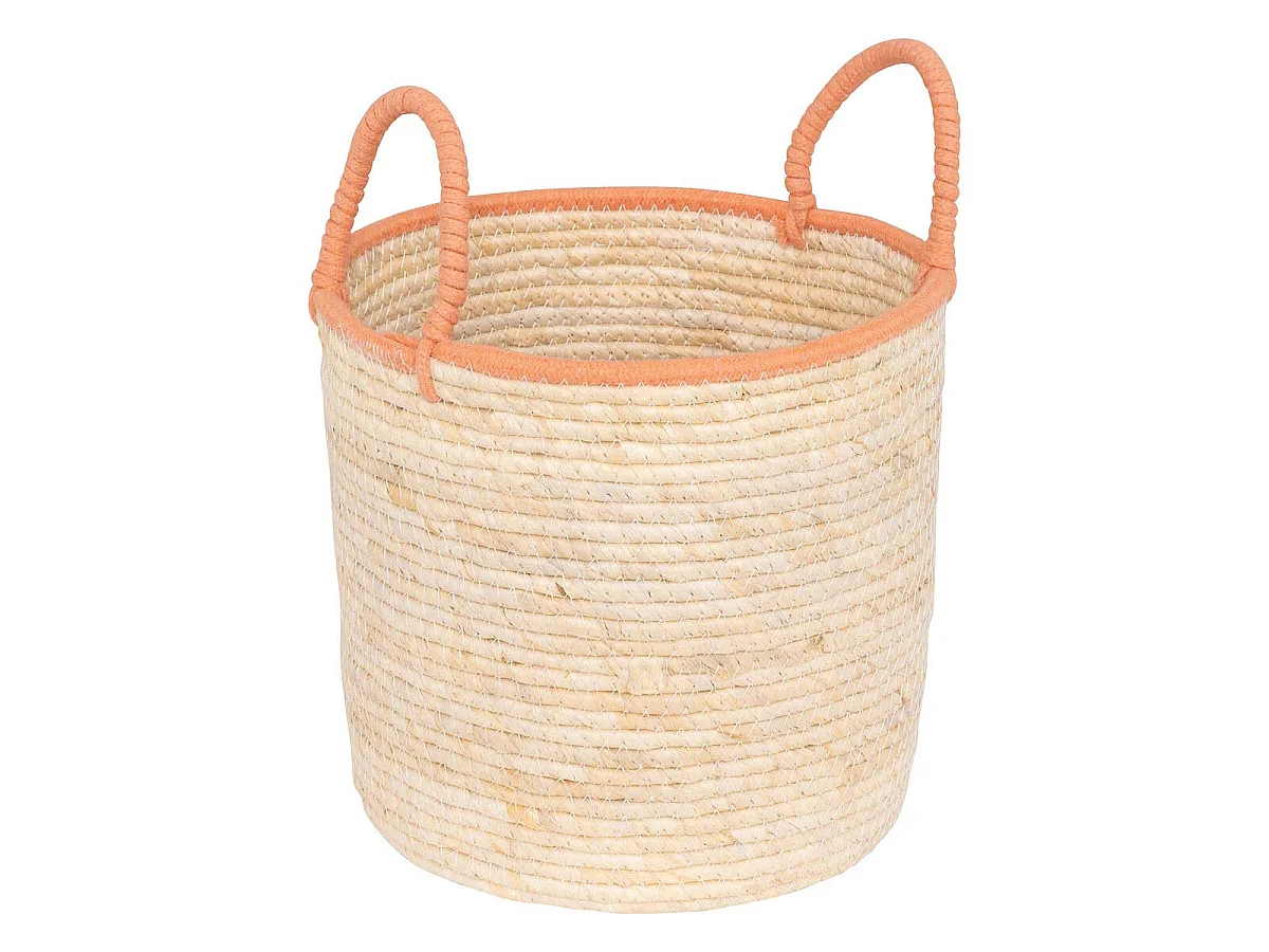 Lot de 2 Paniers en Maïs "Wild Romance" 27cm Naturel