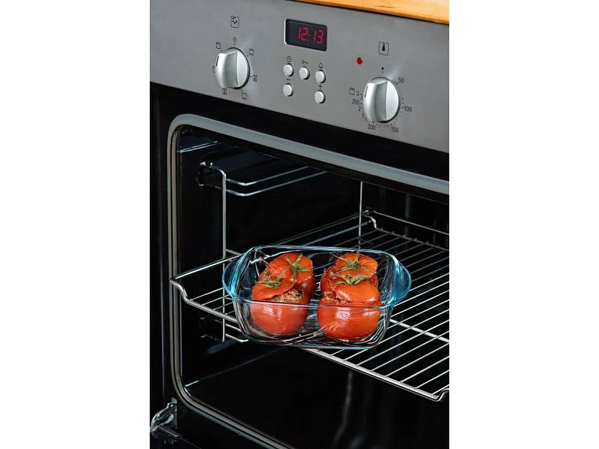 PYREX Cook & Heat Lot de 3 boîtes repas carrées 1 L avec couvercles étanches à valve vapeur