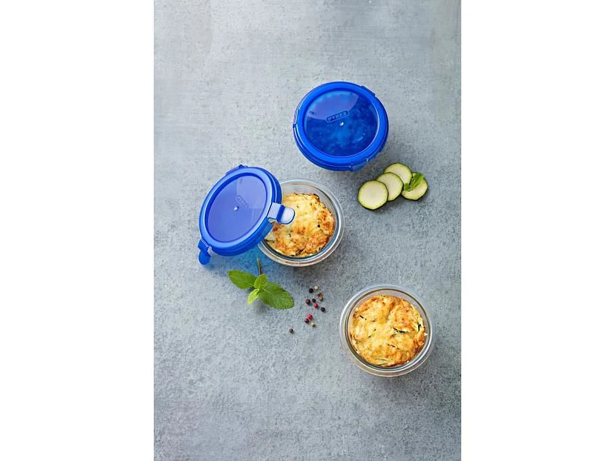 Pyrex Cook & Go boîte de conservation ronde en verre 11 cm - 200 mL