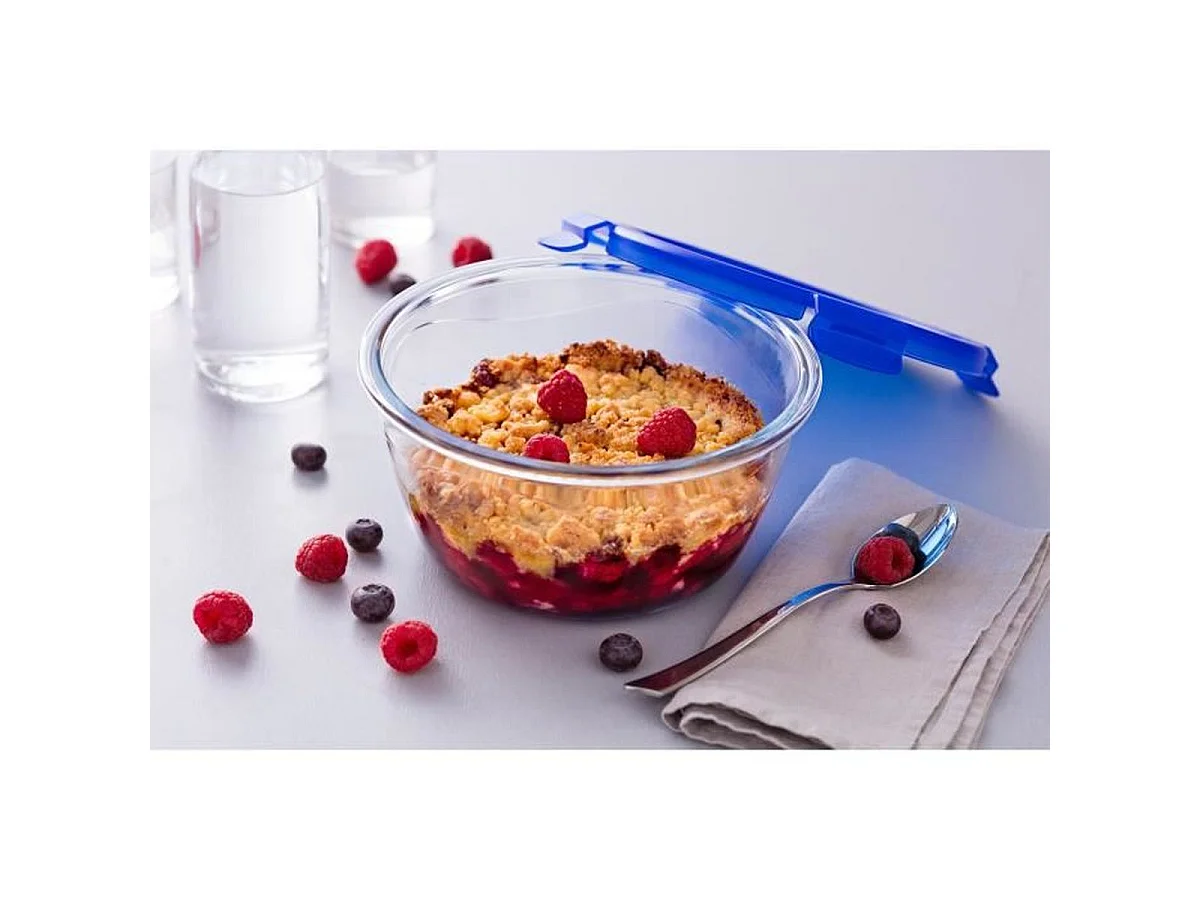 Pyrex Cook & Go boîte de conservation ronde en verre 11 cm - 200 mL