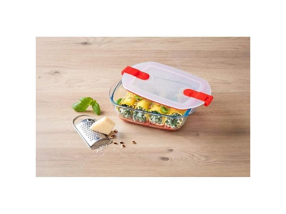 Plat Pyrex Cook & Heat rectangulaire en verre borosilicate 28 x 20 x 8 cm - 2,5 L