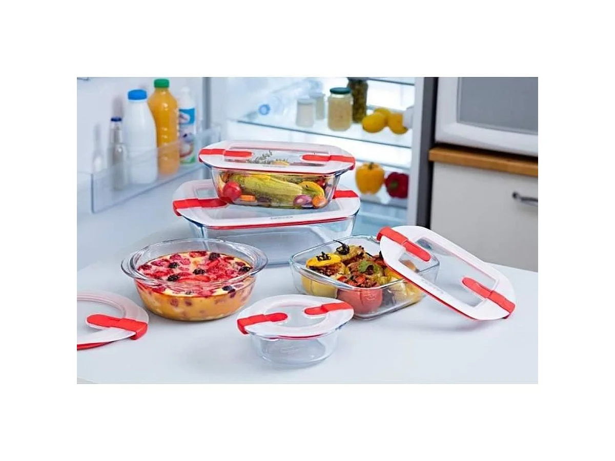 Plat Pyrex Cook & Heat rectangulaire en verre borosilicate 28 x 20 x 8 cm - 2,5 L