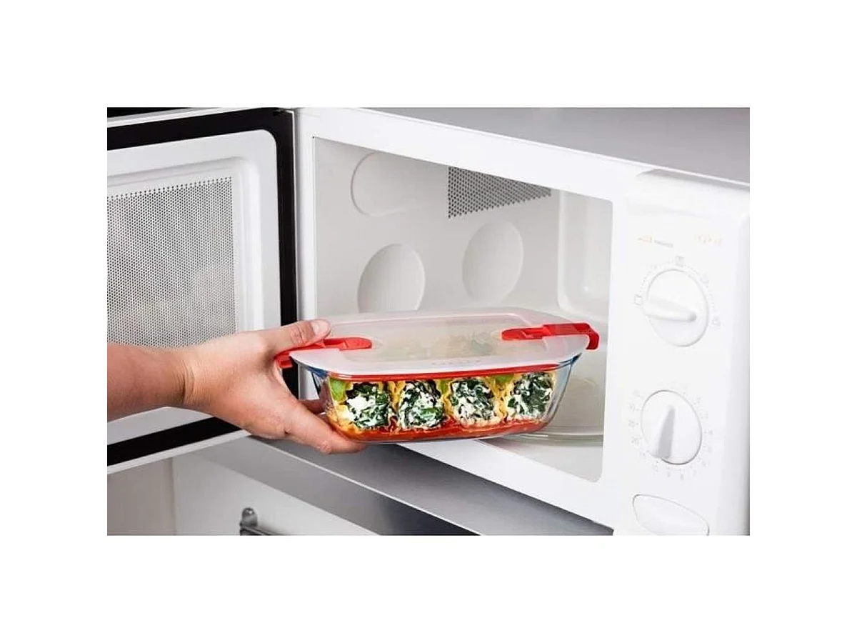 Plat Pyrex Cook & Heat rectangulaire en verre borosilicate 28 x 20 x 8 cm - 2,5 L