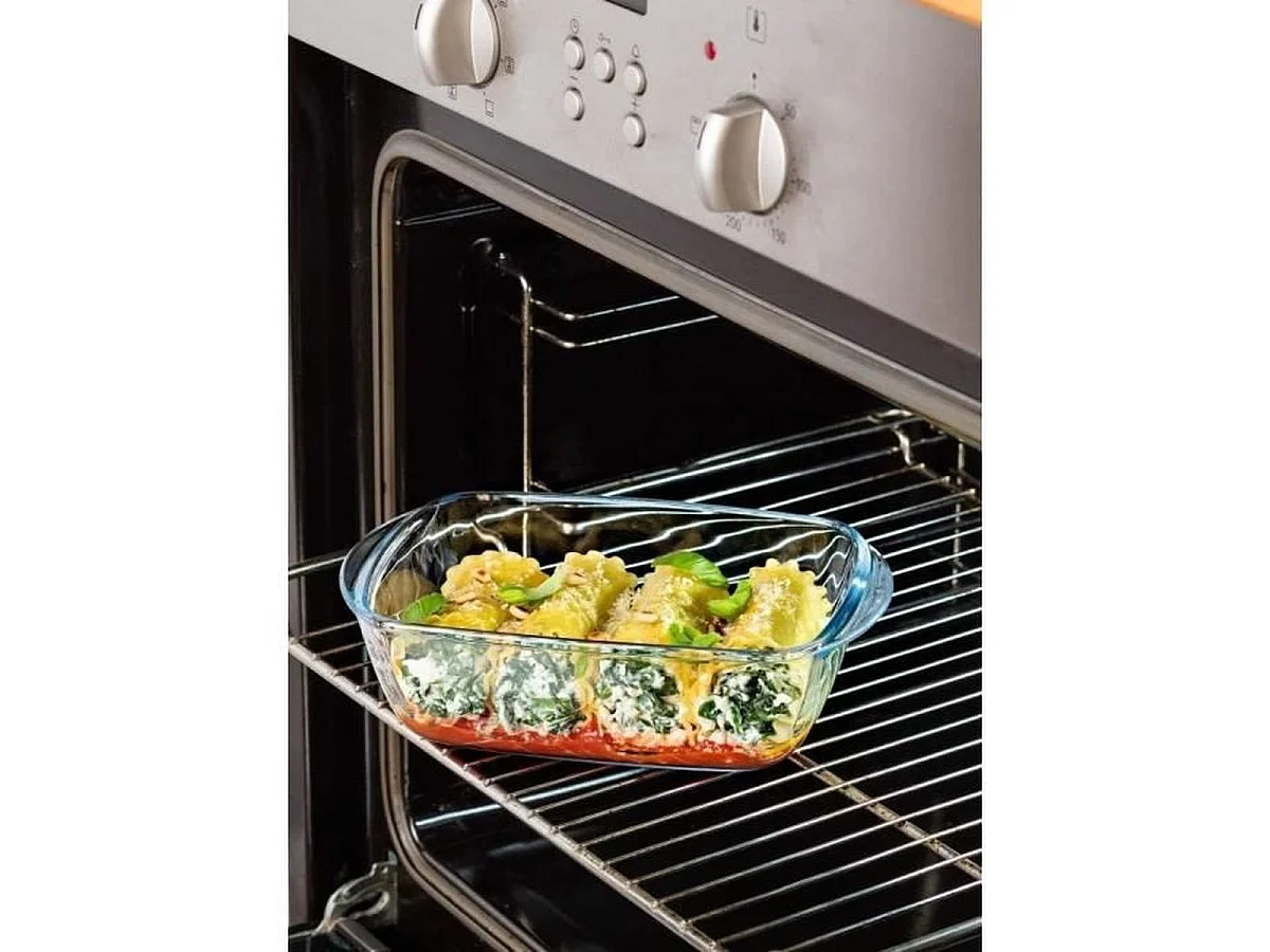 Plat Pyrex Cook & Heat rectangulaire en verre borosilicate 28 x 20 x 8 cm - 2,5 L