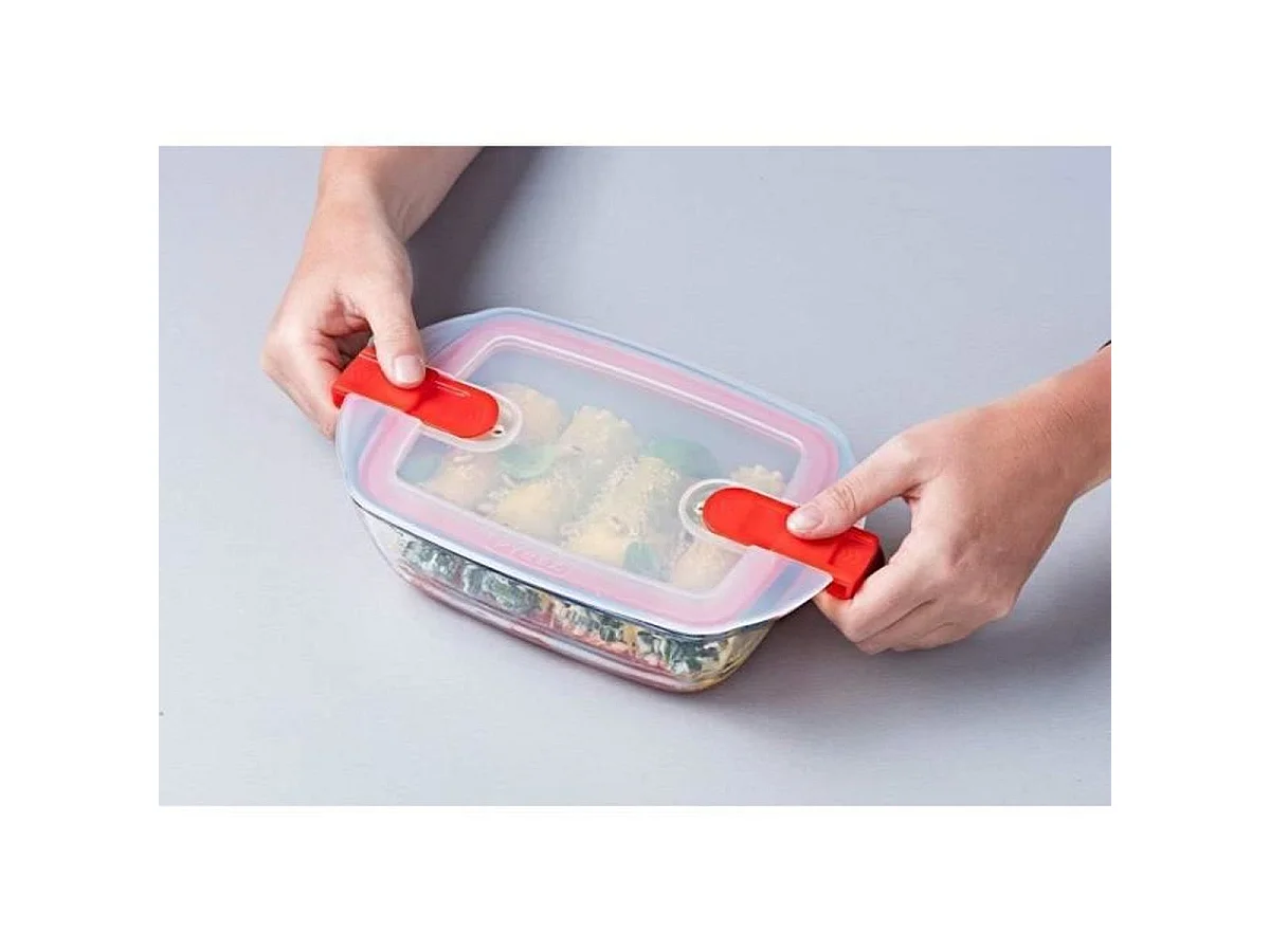 Plat Pyrex Cook & Heat rectangulaire en verre borosilicate 28 x 20 x 8 cm - 2,5 L