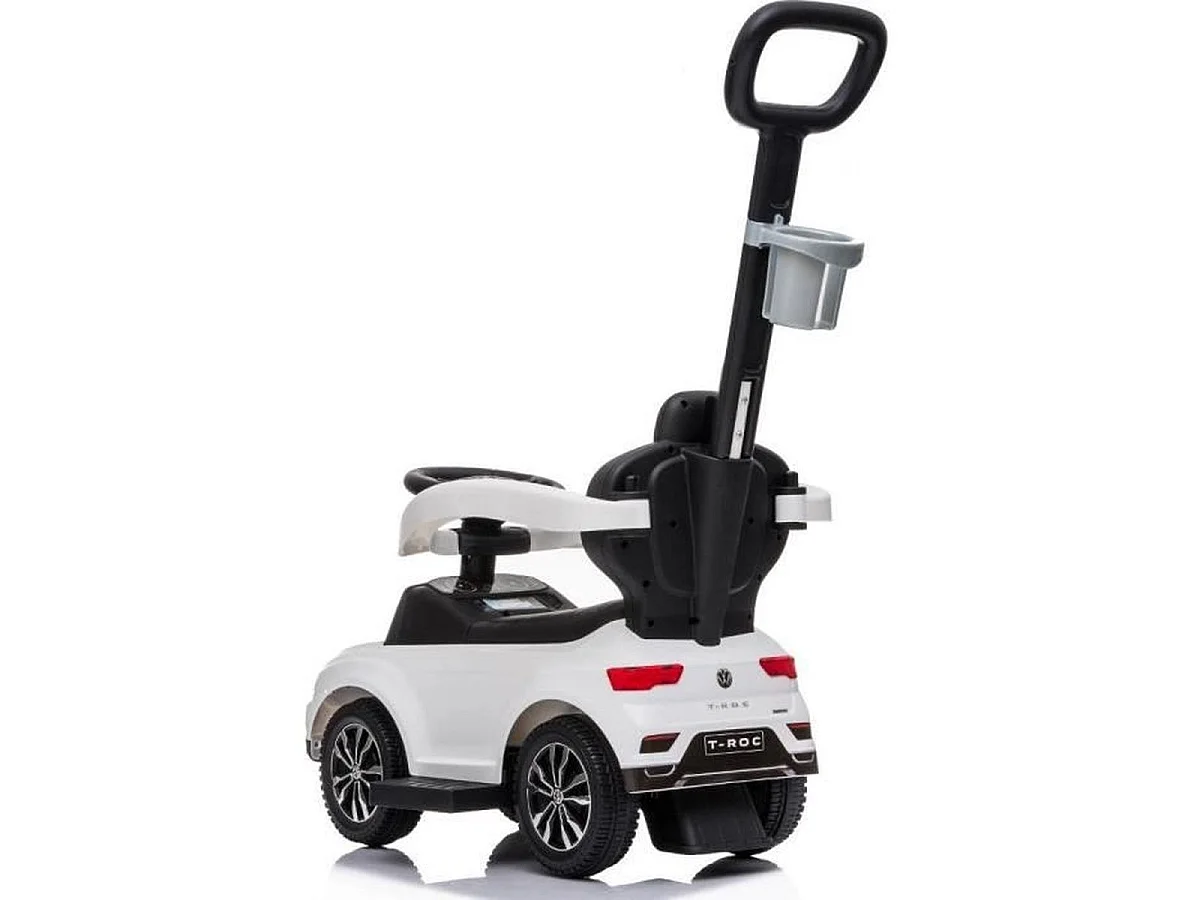 BUDDY TOYS VW T-ROCK 3-en-1 Porteur / Trotteur avec Sons et Rangement, Blanc