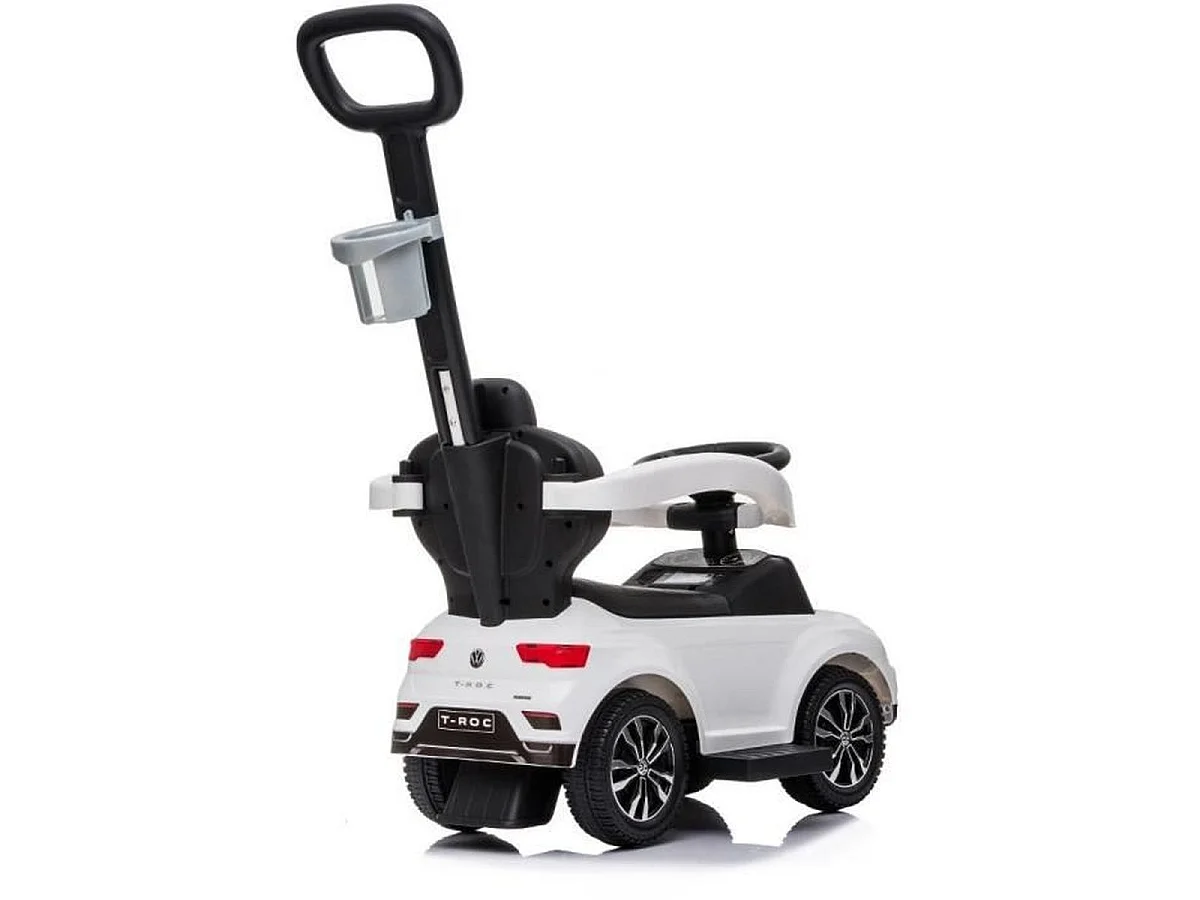 BUDDY TOYS VW T-ROCK 3-en-1 Porteur / Trotteur avec Sons et Rangement, Blanc
