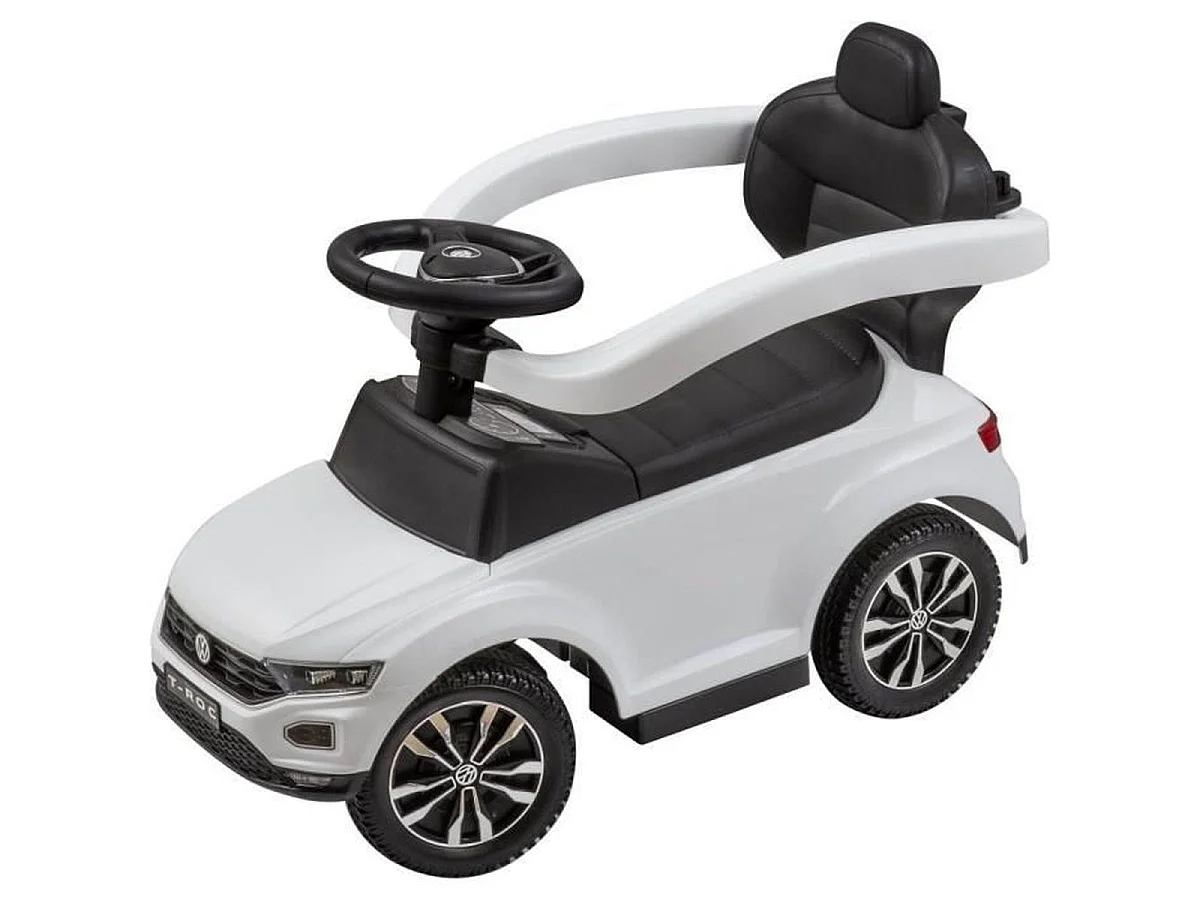 BUDDY TOYS VW T-ROCK 3-en-1 Porteur / Trotteur avec Sons et Rangement, Blanc