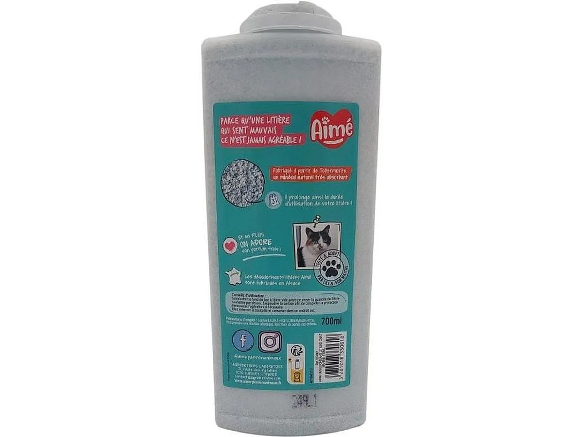 Aimé Natuurlijke Kattenbakvulling Deodorant - Zeelucht 700 ml