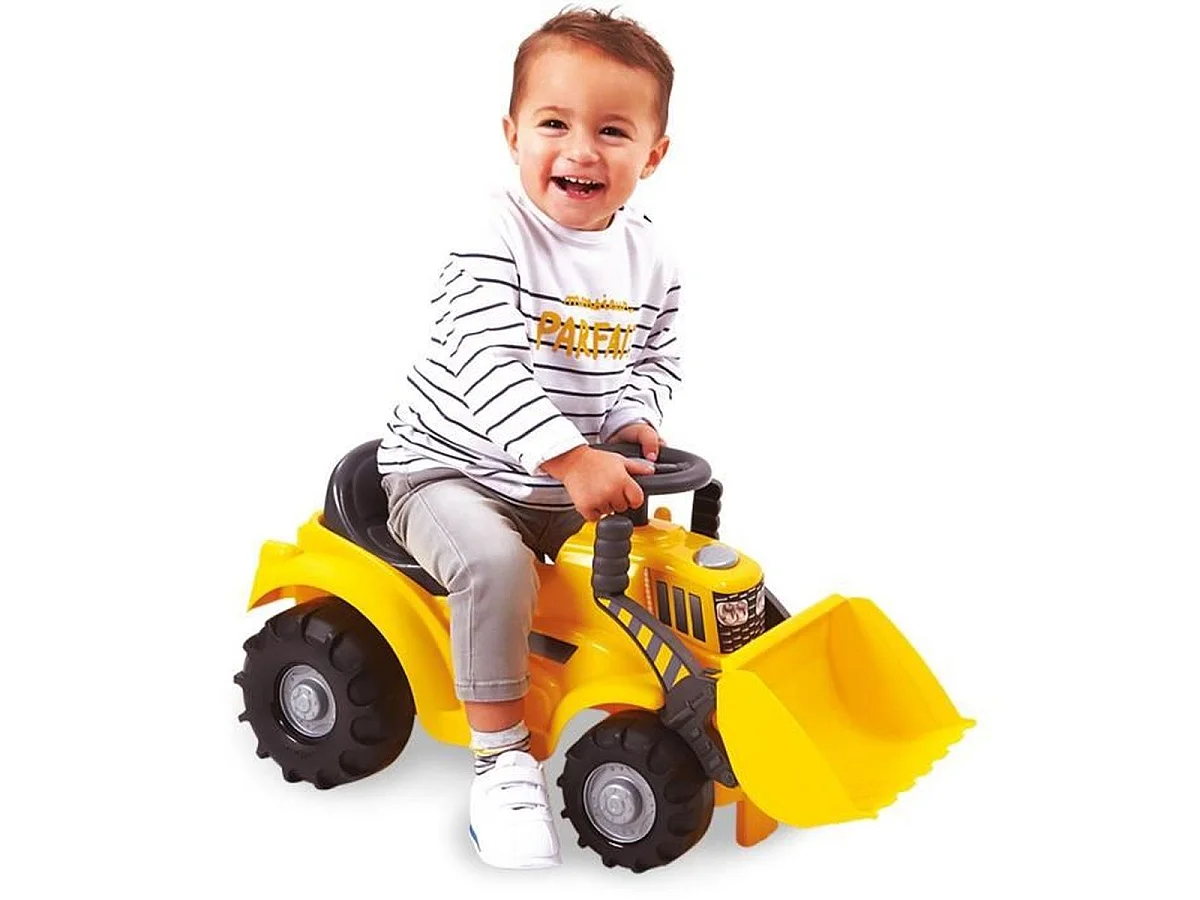 Porteur Tracto-pelle Ecoiffier jaune pour enfant 12 à 36 mois