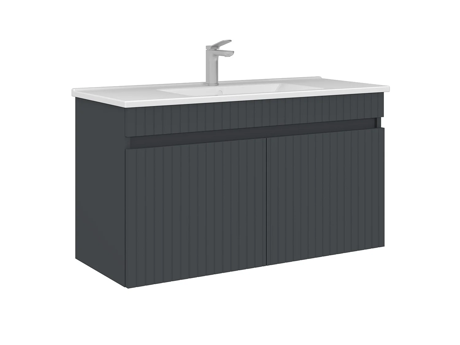 Meuble Vasque "Tivoli 100" - 100 x 45 x 57 cm - Matte Anthracite