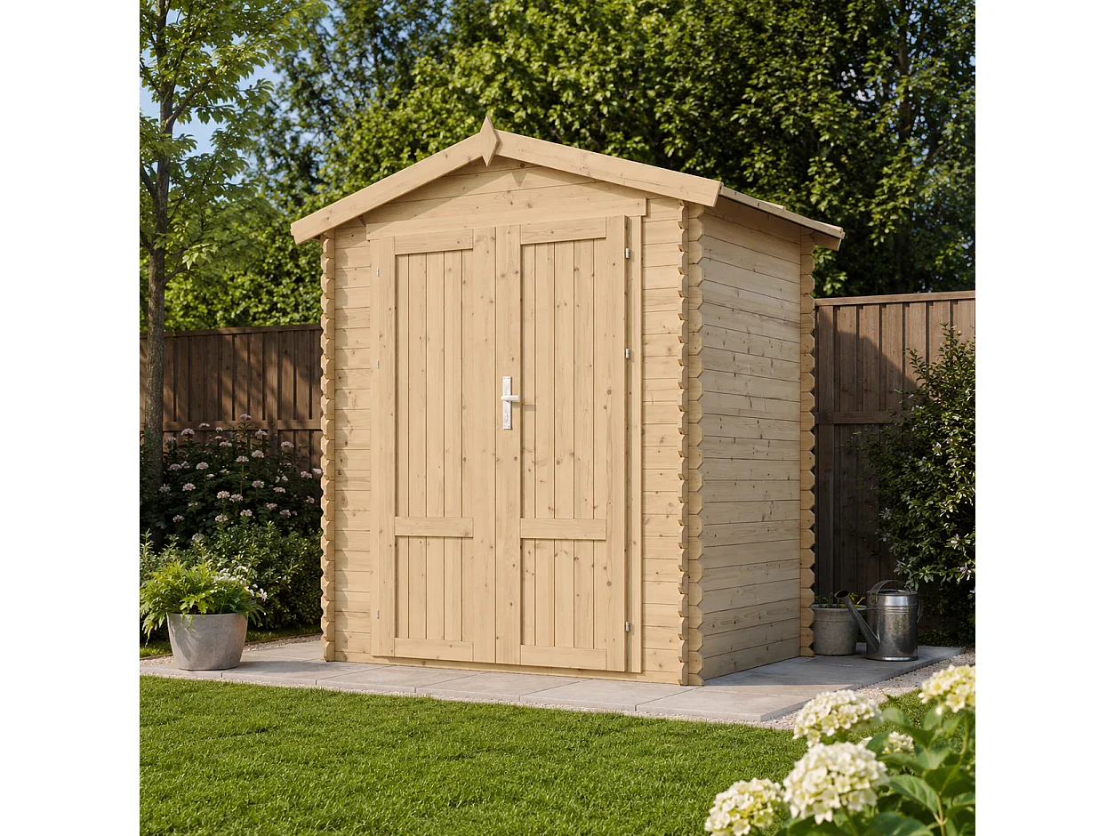 Houten tuinschuurtje zonder vloer - 196x136xH218 cm / 1.98 m² - M367F1