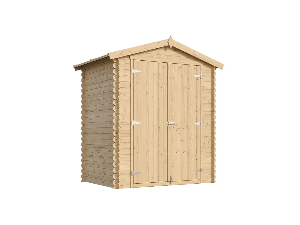 Houten tuinschuurtje met geimpregneerde vloer - 196x136xH218 cm / 1.98 m² - M367C1+M367G