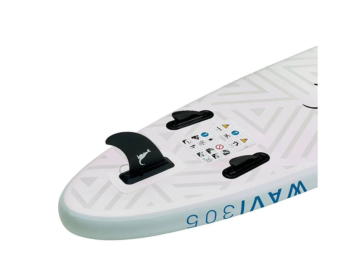 KANGUI Stand Up Paddle Gonflable 305 cm (10') - SUP avec pagaie réglable, sac à dos, pompe haute pression, leash et kit de réparation - WAVI